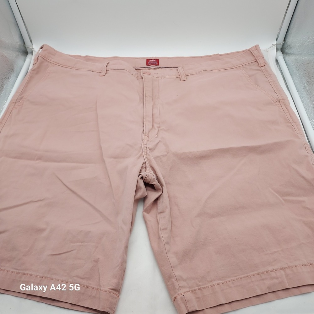 Levis XX Chino‎ Standard Taper Shorts Mens 42 Pink Stretch Cotton 85229-0058